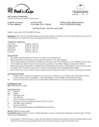 Notes About Participants in the 2005 Funai Classic …