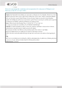 Protocol Concerning the Conditions and Arrangements for Admission of Bulgaria and Romania to the EU (25 April 2005)