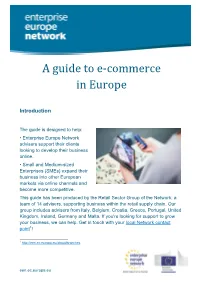 A Guide to E-Commerce in Europe