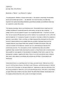 DISPATCH Zoology: War of the Worms Maximilian J. Telford 1* And