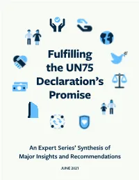 Fulfilling the UN75 Declaration's Promise