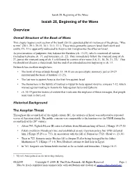 Notes on Isaiah 28, Woe to the Leaders