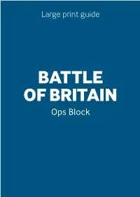 Ops Block Battle of Britain: Ops Block