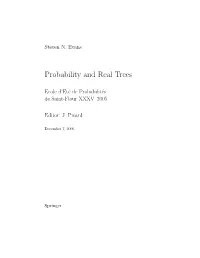 Probability and Real Trees