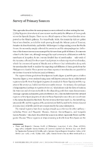 Survey of Primary Sources