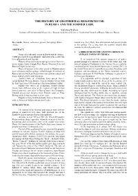The History of Geothermal Resources Use in Russia and the Former Ussr