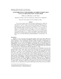 An Enumeration to the Orchids and Their Conservation Status in Greater Sylhet, Bangladesh