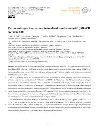 Carbon-Nitrogen Interactions in Idealized Simulations with JSBACH (Version 3.10) Daniel S
