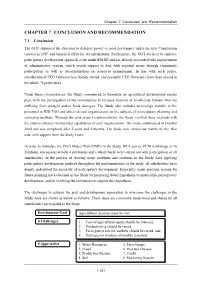 Chapter 7 Conclusion and Recommendation