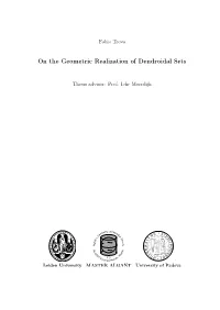 On the Geometric Realization of Dendroidal Sets