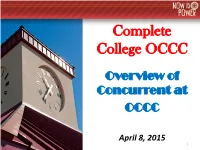 Concurrent Student Analysis