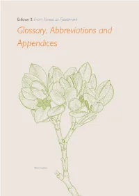 Glossary, Abbreviations and Appendices
