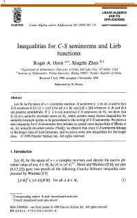Inequalities for C-S Seminorms and Lieb Functions