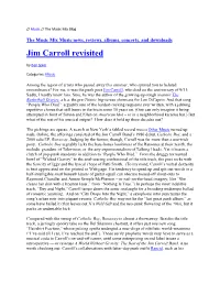 Jim Carroll Revisited