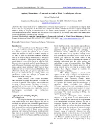Journal of American Science, 2012;8(3) Applying Nanian Smart's Framework for Study of World