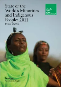 State of the World's Minorities and Indigenous Peoples 2011