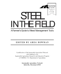 Steel in the Field a Farmer's Guide to Weed Management Tools