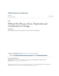 Without Due Process of Law: Deprivation and Gentrification In