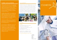 Esswerk – Wie Alles Begann Das Programm