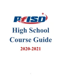 High School Course Guide 2020-2021