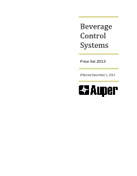 Beverage Control Systems