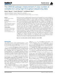Measurement of Copy Number at Complex Loci Using High-Throughput Sequencing Data
