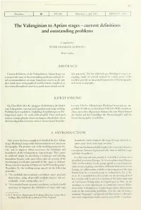 The Valanginian to Aptian Stages - Current Definitions and Outstanding Problems