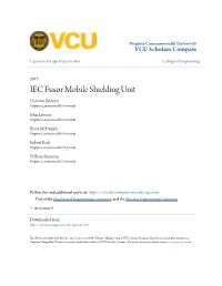 IEC Fusor Mobile Shielding Unit Dominic Balducci Virginia Commonwealth University