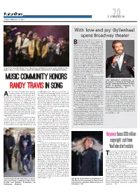 Music Community Honors Randy Travis in Song