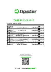 Tagesprogramm