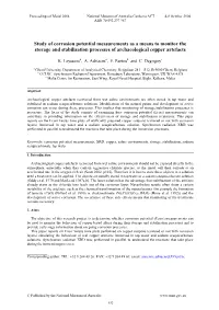 Study of Corrosion Potential Measurements As a Means to Monitor the Storage and Stabilisation Processes of Archaeological Copper Artefacts