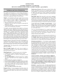 TANGIBLE PROPERTY TAX RETURN (REVENUE FORMS 62A500, 62A500-A, 62A500-C, 62A500-L and 62A500-W)