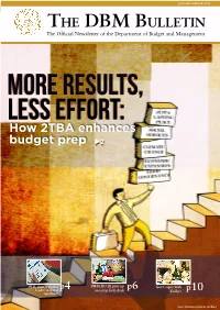 The DBM Bulletin the Official Newsletter of the Department of Budget and Management