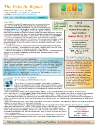 The Eclectic Report NDHSA, P.O