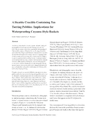 A Steatite Crucible Containing Ten Tarring Pebbles: Implications for Waterproofing Cuyama-Style Baskets