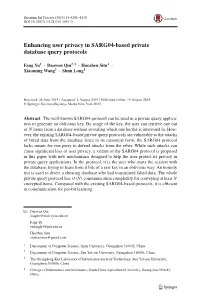 Enhancing User Privacy in SARG04-Based Private Database Query Protocols