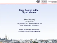 Open Source for the City of Vienna