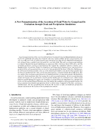 A New Parameterization of the Accretion of Cloud Water by Graupel and Its Evaluation Through Cloud and Precipitation Simulations