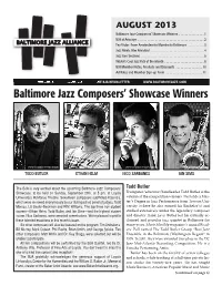 Baltimore Jazz Composers' Showcase Winners