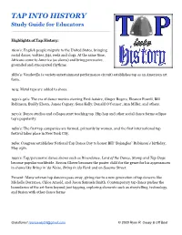 TAP INTO HISTORY Study Guide for Educators