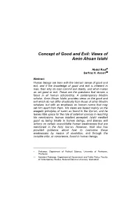 2. CONCEPT of GOOD and BAD, Abdul Rauf