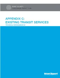 Appendix C Existing Transit Services
