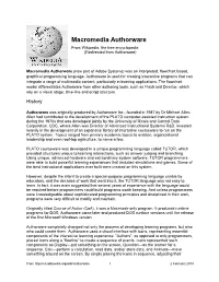 Macromedia Authorware from Wikipedia, the Free Encyclopedia (Redirected from Authorware)