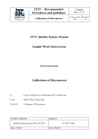 Verification Regulation of Steel Ruler