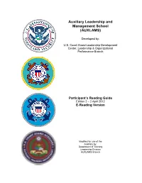 AUXLAMS Participant's Reading Guide