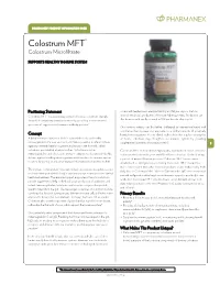 Colostrum MFT® Colostrum Microfiltrate