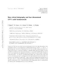 Non-Critical Holography and Four-Dimensional CFT's With