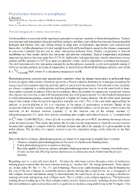 Photonuclear Reactions in Astrophysics T