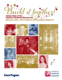 PROGRAM BOOK 2021 Virtual Gala CAMDC 10 .Pub
