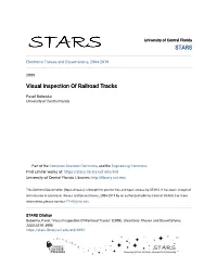 Visual Inspection of Railroad Tracks